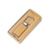 Chaveiro metal/bambu personalizado Chaveiro metal/bambu personalizado