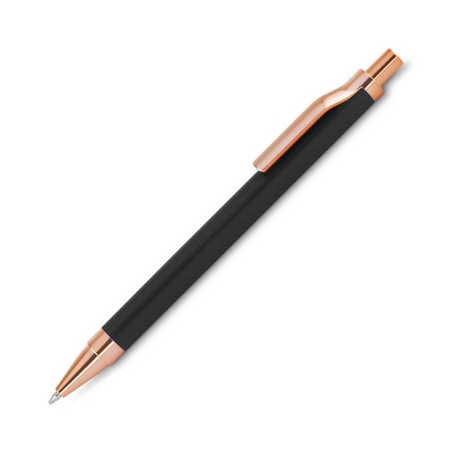 Caneta metal detalhe rosé personalizada