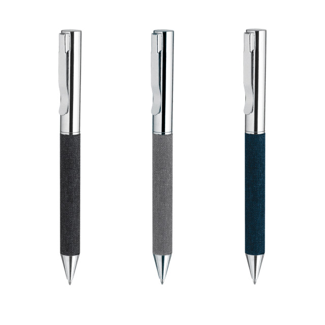 Caneta metal com estojo