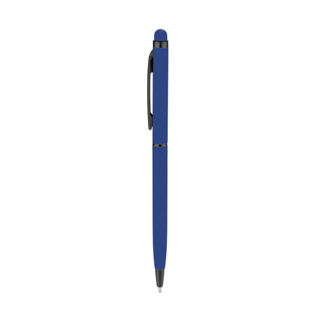 Caneta metal touch slim emborrachada personalizada