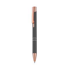 Caneta metal detalhe rosé personalizada