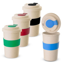Copo fibra de bambu 450ml personalizado