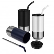 Copo em inox com canudo 550ml personalizado