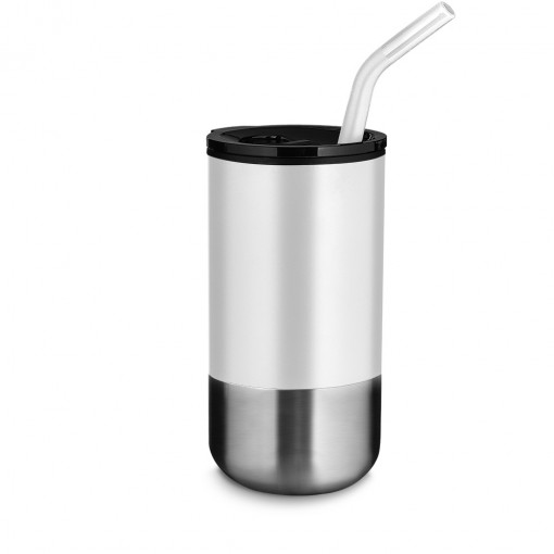 Copo em inox com canudo 550ml personalizado Copo em inox com canudo 550ml personalizado