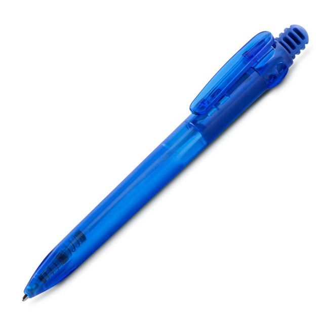 Caneta plástica translúcida personalizada