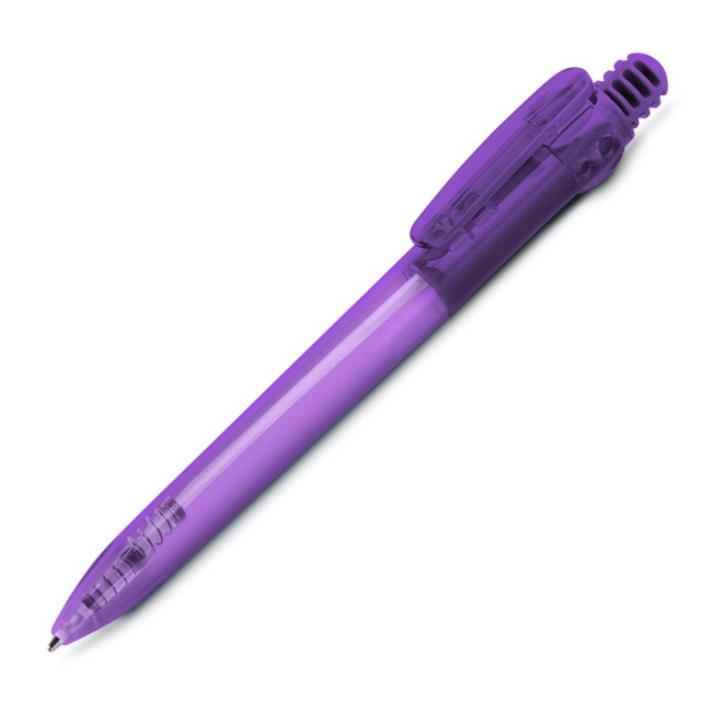 Caneta plástica translúcida personalizada