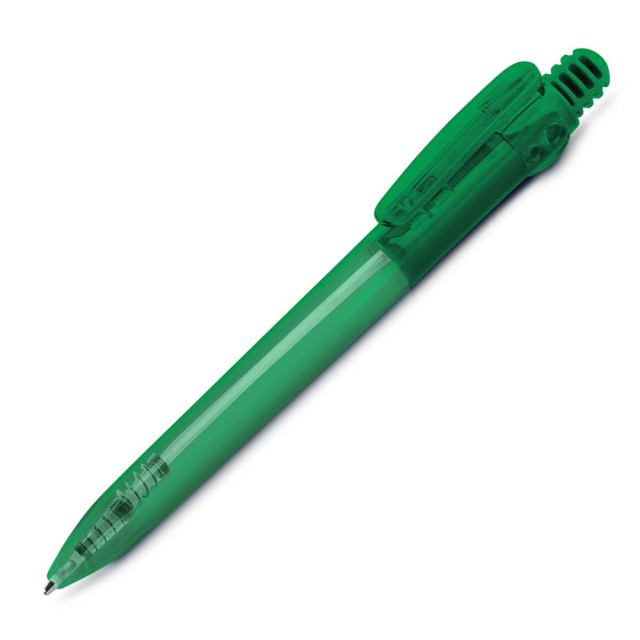 Caneta plástica translúcida personalizada