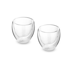 Conjunto com 2 copos de vidro borossilicato 70ml personalizado