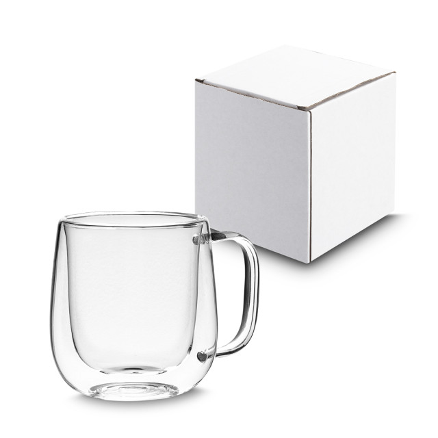 Caneca de vidro 350ml personalizada