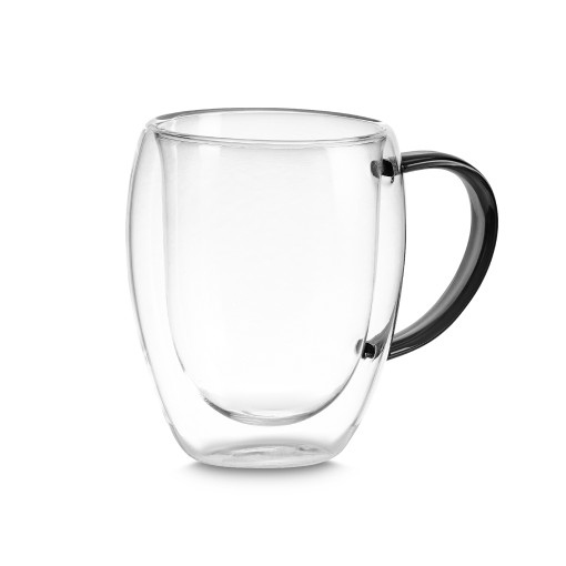 Caneca de vidro borossilicato 350ml personalizada Caneca de vidro borossilicato 350ml personalizada