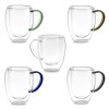 Caneca de vidro borossilicato 350ml personalizada Caneca de vidro borossilicato 350ml personalizada