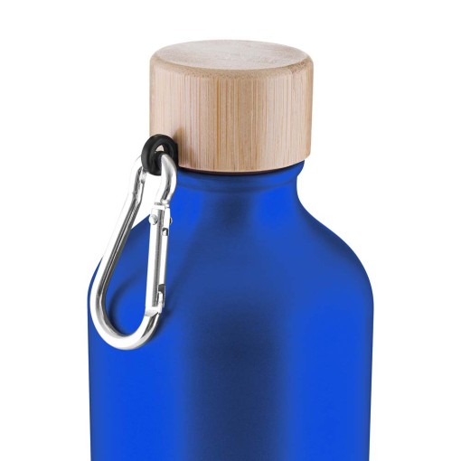 Garrafa alumínio tampa bambu 550ml