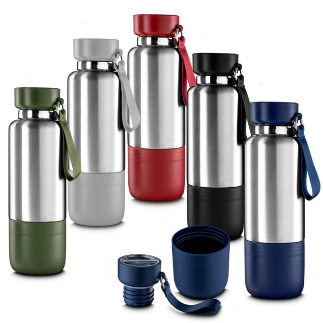 Garrafa Personalizada 500ml corpo prata