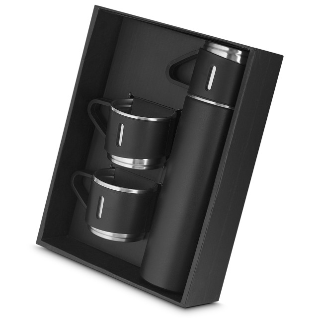 Kit garrafa e canecas personalizado