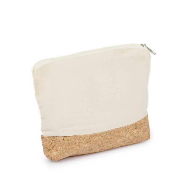 Necessaire em algodão e cortiça personalizada