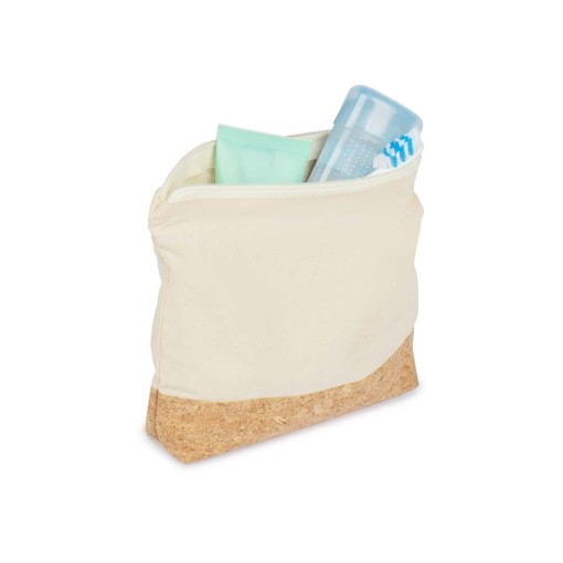 Necessaire em algodão e cortiça personalizada