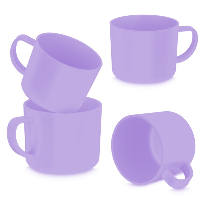 Kit 4 canecas plásticas rpet personalizadas