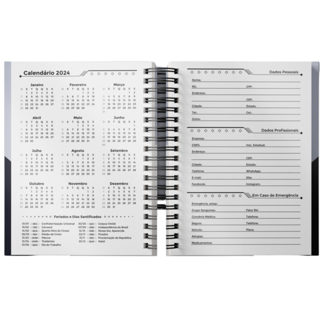 Agenda comercial personalizada Para Brinde