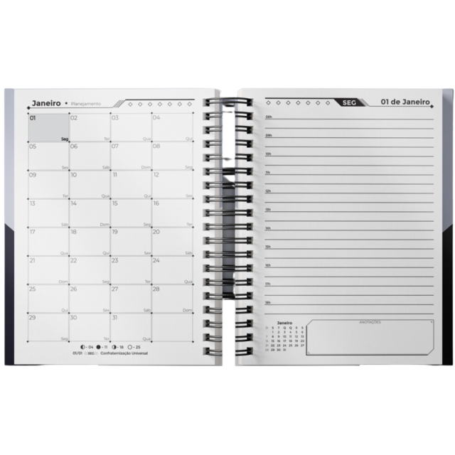 Agenda comercial personalizada Para Brinde