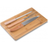 Kit Churrasco Com 4 Peças E Afiador De Facas Kit Churrasco Com 4 Peças E Afiador De Facas