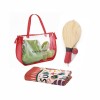 Kit sacola pvc + toalha de praia + frescobol