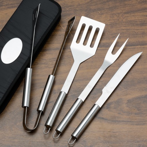 Kit Churrasco 4 Peças Com Logo Kit Churrasco 4 Peças Com Logo