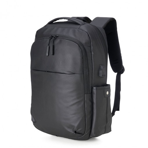 Mochila Couro Sintético Usb 20 Litros Mochila Couro Sintético Usb 20 Litros