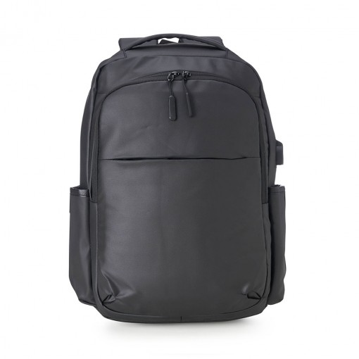 Mochila Couro Sintético Usb 20 Litros Mochila Couro Sintético Usb 20 Litros