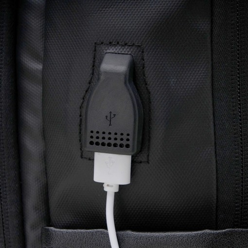Mochila Couro Sintético Usb 20 Litros Mochila Couro Sintético Usb 20 Litros