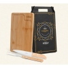Kit churrasco em bambu/inox/madeira 3pçs personalizado Kit churrasco em bambu/inox/madeira 3pçs personalizado