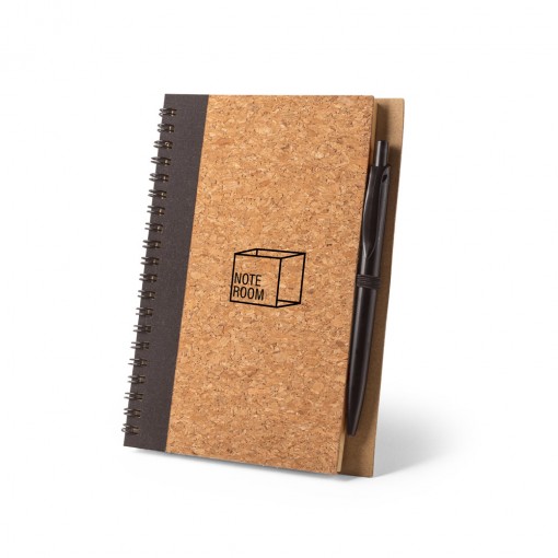 Caderno em cortiça com caneta personalizado Caderno em cortiça com caneta personalizado