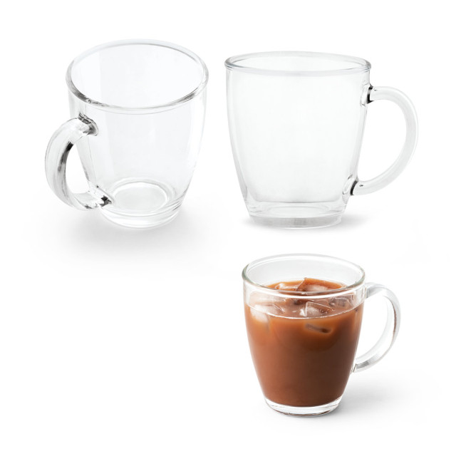 Caneca de vidro 390ml personalizada