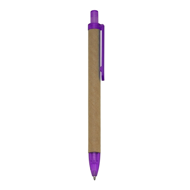 Caneta eco papelão reciclado personalizada
