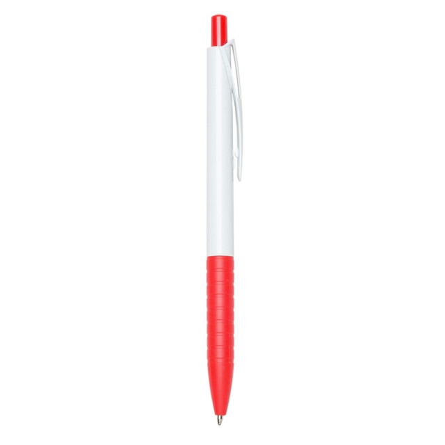 Caneta plástica bicolor personalizada