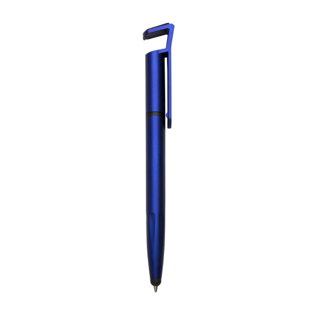 Caneta plástica touch porta celular personalizada