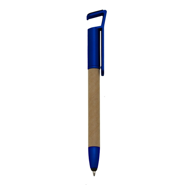 Caneta papelão eco touch  suporte celular personalizada