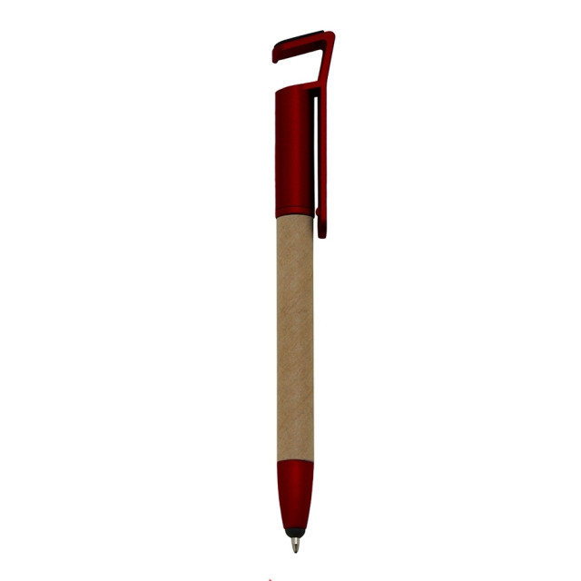 Caneta papelão eco touch  suporte celular personalizada
