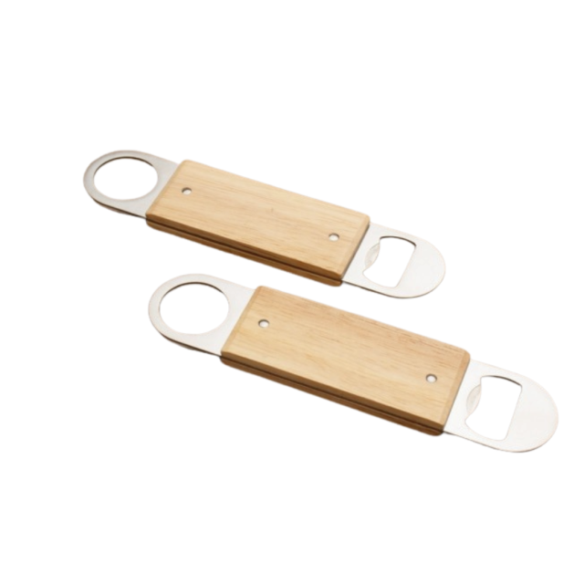 Abridor de garrafas em madeira personalizado