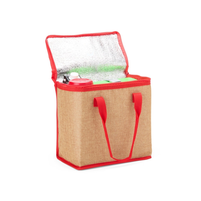 Bolsa térmica em linho 14L personalizada