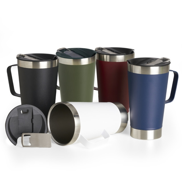Caneca térmica com abridor 500ml personalizada
