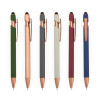 Caneta metal touch bronze personalizada