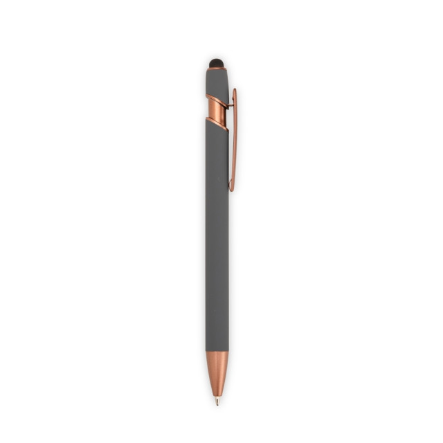Caneta metal touch bronze personalizada