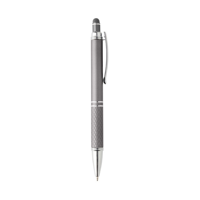 Caneta metal touch texturizada personalizada