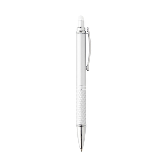 Caneta metal touch texturizada personalizada