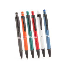 Caneta metal touch texturizada personalizada