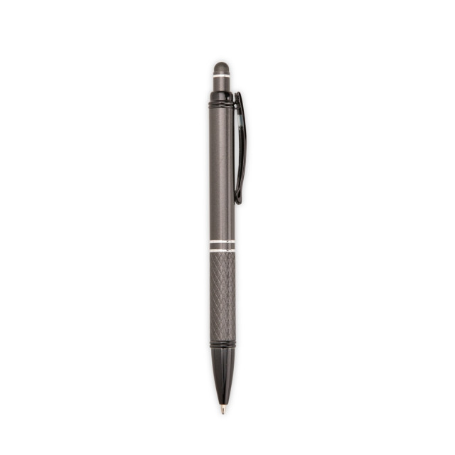 Caneta metal touch texturizada personalizada