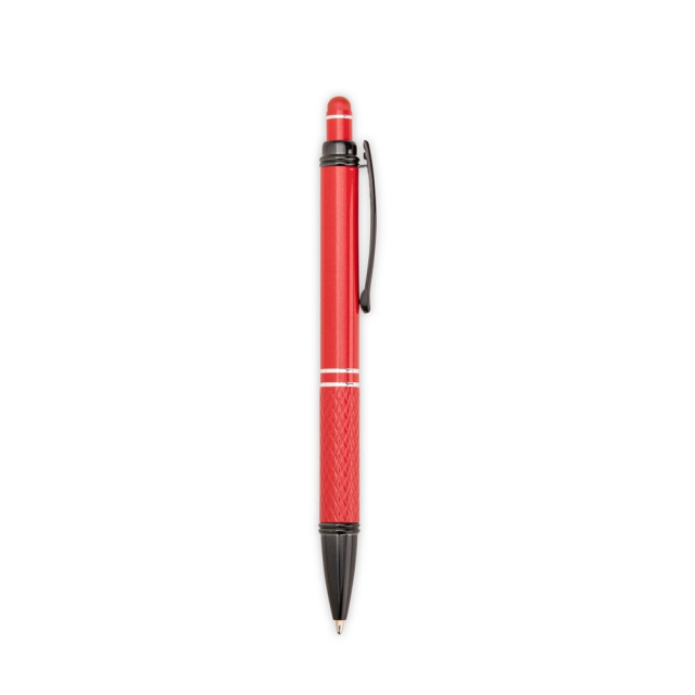 Caneta metal touch texturizada personalizada