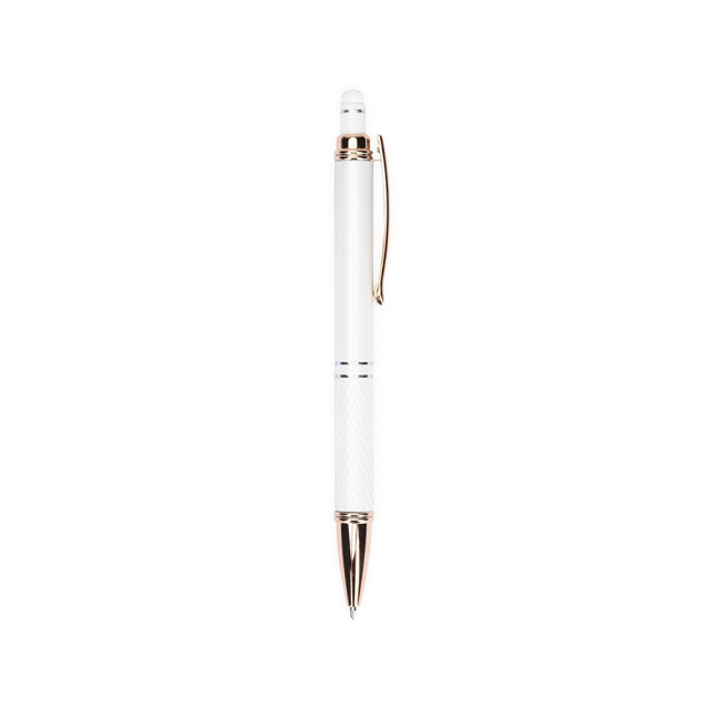 Caneta metal touch texturizada personalizada