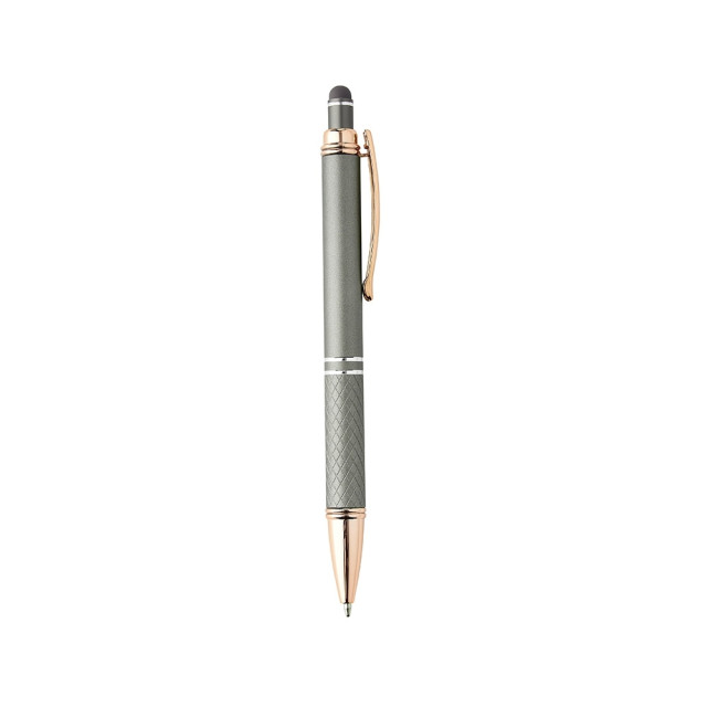 Caneta metal touch texturizada personalizada
