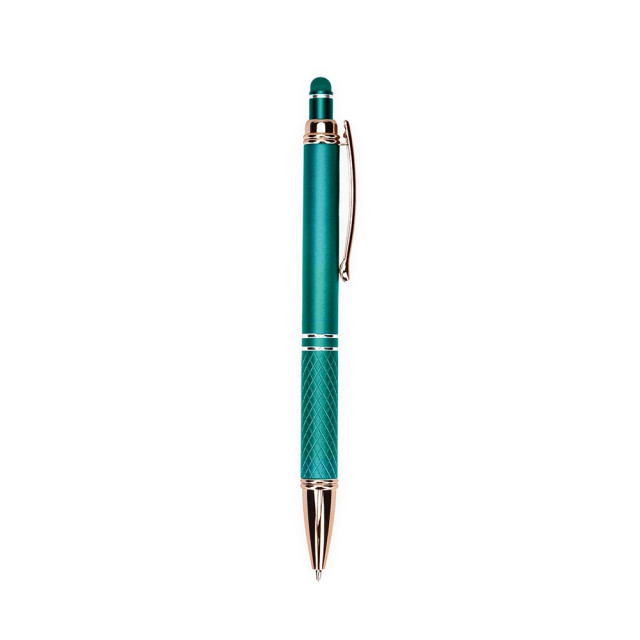 Caneta metal touch texturizada personalizada
